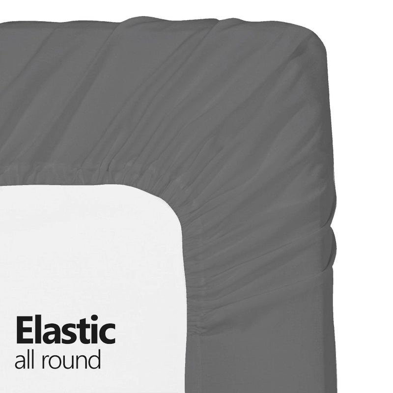 DESTINY CRESCENT BED Micro Fiber 2 Twin XL Fitted Bed Sheets (2-Pack) Soft and Comfy - Twin Extra Long  15"" Deep Pocket  39"" x 80"" Great for Dorm Room  Hospital and Split King Dual Adjustable Beds (Twin XL  Grey) - Image 3
